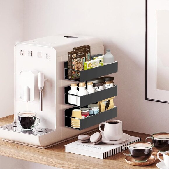 Magnetic Spice Rack Organizer for Fridge Seasoning Organizer for Kitchen storage - Picture 2 of 8